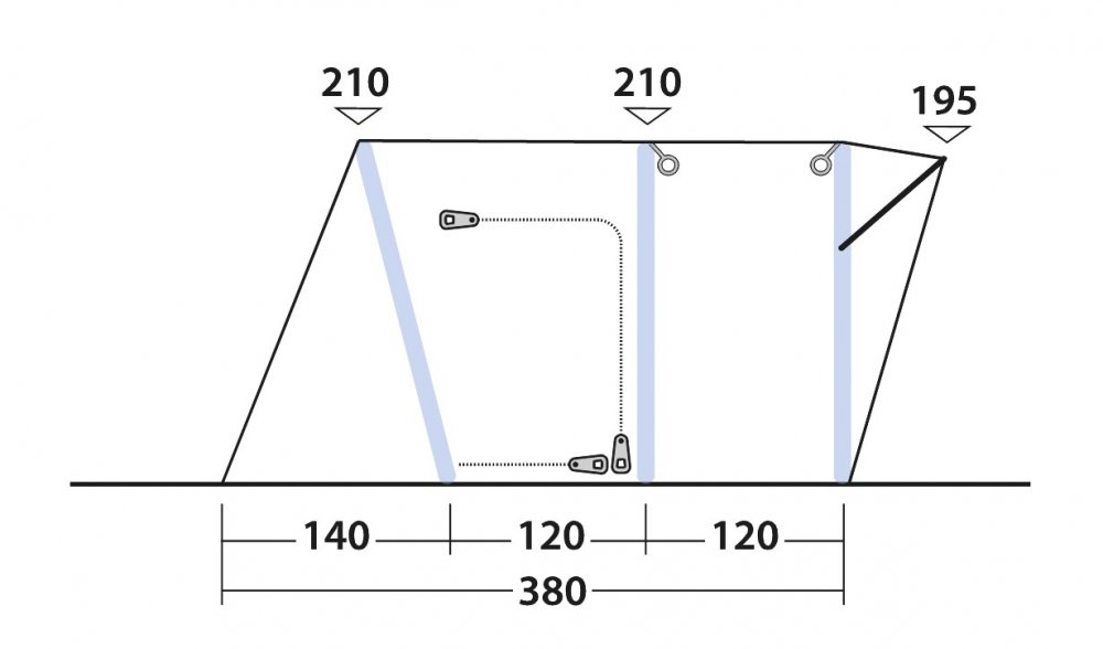 Předstan Outwell Wolfburg 380 Air